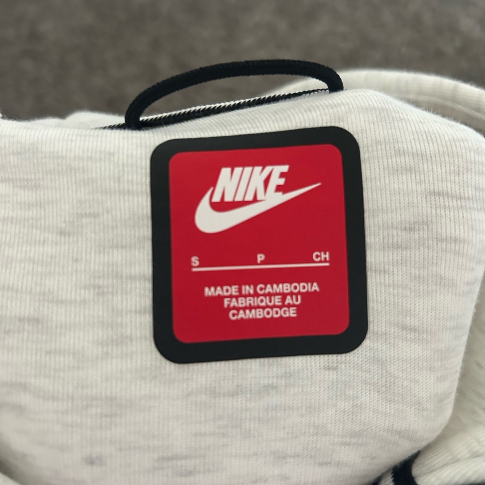 Nike Red and White Label Hoodie